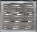 Heinz Mack, Untitled, 2011   , Silver relief Aluminum, wood, stainless steel, plexi glass, 145 x 163 x 9 cm | 57.09 x 64.17 x 3.54 in, # MACK0028 