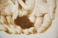 Alfredo Esquillo, Floater (Detail), 2015, Oil on paper, 111,76 x 81,28 cm each work of paper / 111,76 x 243,84 cm, overall; framed, ESQU0008 