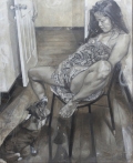 Kaloy Sanchez, Onania, 2014, Arcylic and graphite on canvas, 153 x 122 cm | 60.24 x 48.03 in, # SANC0001 