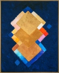 Heinz Mack, Golden Light (Chromatische Konstellation), 2011, Acrylic on canvas, 100 x 79 cm | 39.37 x 31.1 in, # MACK0021 