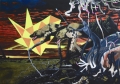 Rodel Tapaya, When Lumawig went down the Earthworld, 2012, Acrylic on Canvas, 108 x 152,2 cm | 42.52 x 59.92 in, # TAPA0004 