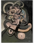 Anton Henning, Portrait No. 308 (AH 2011-002), 2011, Öl auf Leinwand | oil on canvas 119,5 cm x 90,1 cm x  cm, Gerahmt | framed: 144,5 x 114 x 6 cm | 56.89 x 44.88 x 2.36 in, HENN0349 