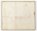 Jeewi Lee, Reinigungsbild Nr.11, 2015, Paper, traces, wood, floor cleaner, 123,5 × 155,5 cm, LEEJ0005 