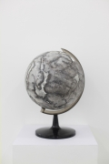 Qiu Zhijie, Tellurian of Imaginary Voyage, 2014,  Ink on paper mounted on globe,  48 x 35 x 38 cm |18.9 x 13.78 x 14.96 in, ZHIJ0025 