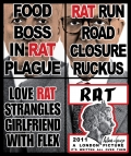 Gilbert & George, RAT, From: London Pictures, 2011, 4 panels , 151 x 127 cm | 59.45 x 50 in, # GILB0138 