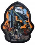 Rodel Tapaya, Lucky Fight, 2013, Acrylic on canvas, framed with engraved tin sheet, 166 x 136 cm | 65.35 x 53.54 in, # TAPA0013 | Recently exhibited at the Ateneo Art Gallery, Quezon City, Philippines 