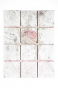 Jeewi Lee, 22G.25G.25I.22I (2. Woche), 2015, Tracks, ceramic tile, wood, 59,8 × 44,8 cm, LEEJ0011 