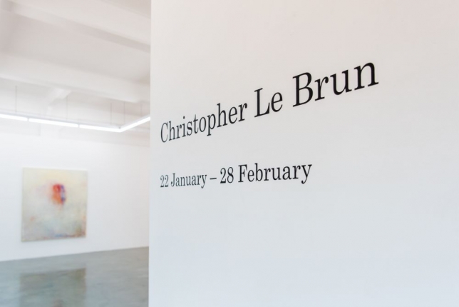 Installation view | Christopher Le Brun | Arndt Singapore | January 22 – March 27, 2016  
