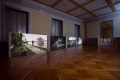 Julian Rosefeldt, The Ship of Fools, 2007, 4-channel film installation, filmed on super 16mm,  transferred on DVD, 16:9, loop 7 min 23 sec, edition of 6 + 2 AP, exhibition view, "Rohkunstbau", Schloss Sacrow, 2007 