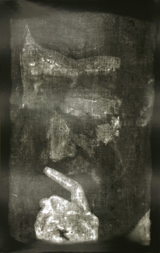 Matt Saunders, Danger Man (Pensive) #4, 2010-2011, silver gelatin print on fiber-based paper, 148 x 102 cm | 58.27 x 40.16 in, # SAUN0001 