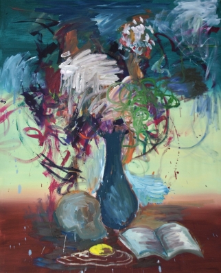 Manuel Ocampo, Lickspittle, 2016, Oil and acrylic on canvas, 160 × 130 cm, OCAM0004 