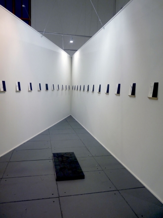 Ralf Ziervogel, Every Adidas Got Its Story (Installation View), 2005-2008, Ink on Paper, each 23,9 cm x 10,4 cm 