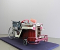 Alfredo Esquillo, Alab ng Puso, 2010-2014, Oil on ethylene-vinyl acetate panel, wheelchair, wood, lacquer paint, rubber, cyanoacrylate, stainless steel and sheets, mirror, light bulbs, leather, 12V battery, mp3 player, 92 x 175 x 87,5 cm | 36.22 x 68.9 x 34.45 in, # ESQU0002 