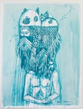 Eko Nugroh, Kita Sudah Terbiasa Menunggu Janji Lima Tahun Yang Lalu, 2014, Ecoline on paper, 200 x 150 cm , NUGR0203 