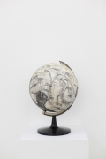 Qiu Zhijie, Tellurian of Epics, 2014,  Ink on paper mounted on globe,  48 x 35 x 38 cm |18.9 x 13.78 x 14.96 in, ZHIJ0028 