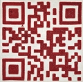 Gade, QR Code (Rossi & Rossi), 2012, Buddhist prayer beads sewed on fabric made from yak wool, 100 × 100 cm, GADE0001 