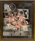 Anton Henning, Pin-up Stilleben No. 3 (AH 2011-014), 2011, Öl auf Leinwand | oil on canvas 188 cm x 157 cm, Gerahmt | framed: 222 x 191 x 8 cm | 87.4 x 75.2 x 3.15 in , HENN0355 