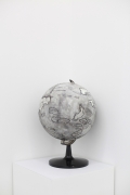 Qiu Zhijie, Tellurian of Capitalism, 2014,  Ink on paper mounted on globe,  48 x 35 x 38 cm |18.9 x 13.78 x 14.96 in, ZHIJ0020 