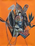 Rodel Tapaya, Early One Morning, 2015, Acrylic on paper, 76,2 × 57,15 cm, TAPA0085 
