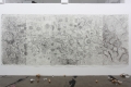 Qiu Zhijie, Travelling Tang Grass, 2014, Ink rubbings on paper, 244 x 610 cm | 96 x 240 in, No. 1 of an Edition of 3, ZHIJ0012 