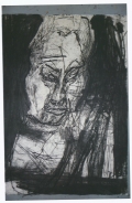 Mike Parr, Idiot Stick #1, 2012, Drypoint, anglegrinder, carborundum, sanders on Hahnemuhle, 110 x 80 cm | 43.31 x 31.5 in Number 1 from an edition of 6 # PARR0006 
