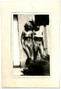 Miroslav Tichý, Untitled (MT-Inv-No.  5/5/90), ca 1950s-1980s, b/w photograph; artist´s frame 18,39 x 12,5 cm | 7.24 x 4.92 in, framed 59,5 x 46 x 3,5 cm | 23.43 x 18.11 x 1.38 in 