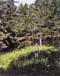 Marin Majic, Ein Männlein steht im Walde, 2013, Egg tempera and oil on canvas, 210 x 165 cm | 82.68 x 64.96 in, # MAJI0011 