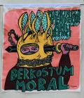 Eko Nugroho, Menunggu Pendekar Ahli Benci, 2013, Embroidery, 170 × 158 cm, NUGR0192 
