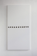 Henk Peeters, Pyrography #02, 1962 / 2011, smoke on plastic, 180 x 90 cm | 70.87 x 35.43 in, # PEET0002 