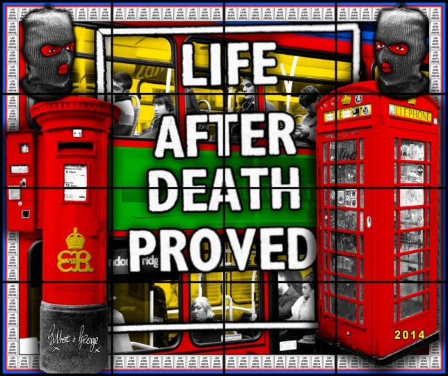 Gilbert & George, LIFE AFTER DEATH, From: Utopian Pictures, 2014, 16 panels  254 × 302 cm, GILB0172 
