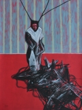 Rodel Tapaya, Big Catch, 2015, Acrylic on paper, 76,2 × 57,15 cm, TAPA0093 