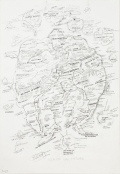 Qiu Zhijie, Map of Utopia, 2012 ink and graphite on paper 79 x 54 cm | 31.1 x 21.26 in 