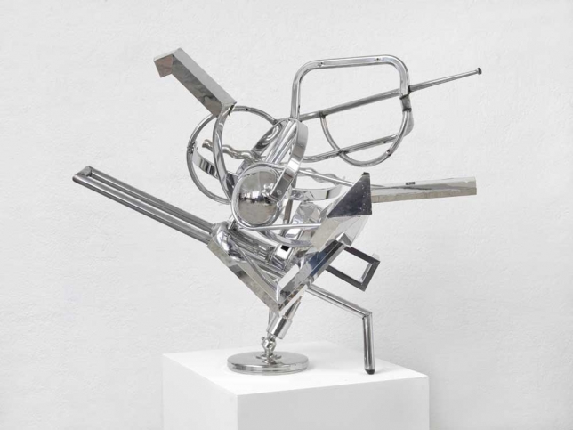 Karsten Konrad, Bella Macchina, 2011, chrome steel, mdf with mirror pvc, 98 x 120 x 110 cm | 38.58 x 47.24 x 43.31 in 