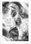 Dennis Scholl, Kopros lauscht dem Gesang der Meerkatze, 2010, Pencil on Paper, 29,7 x 21 cm, SCHO0056 