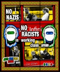 Gilbert & George, ANTI-FASCIST ZONE, From: Utopian Pictures, 2014, 9 panels  226 × 191 cm, GILB0163 