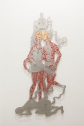 Entang Wiharso, Coalition - Why are you so hard to love, 2009, Aluminum plate, cut out technique, 200 x 100 cm | 78.74 x 39.37 in, # WIHA0084 