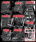 Gilbert & George, ARMED, from: LONDON PICTURES, 2011, 9 panels , 226 x 190 cm | 88.98 x 74.8 in, # GILB0122 