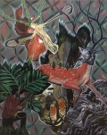 Rodel Tapaya, Forest Spirit, 2014, Acrylic on Canvas, 152,4 x 121,92 cm | 60 x 48 in, # TAPA0061 