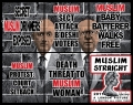 Gilbert & George, MUSLIM STRAIGHT, From: London Pictures, 2011, 6 panels , 151 x 190 cm | 59.45 x 74.8 in, # GILB0135 